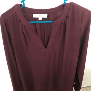Maroon Loft Top